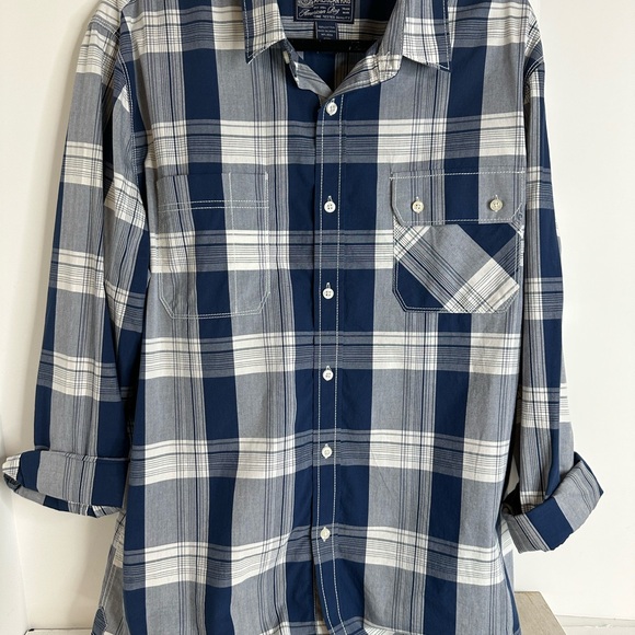 Men’s (2) American Rag long sleeve 100% cotton shirts button down SZ X-LG - Picture 12 of 12